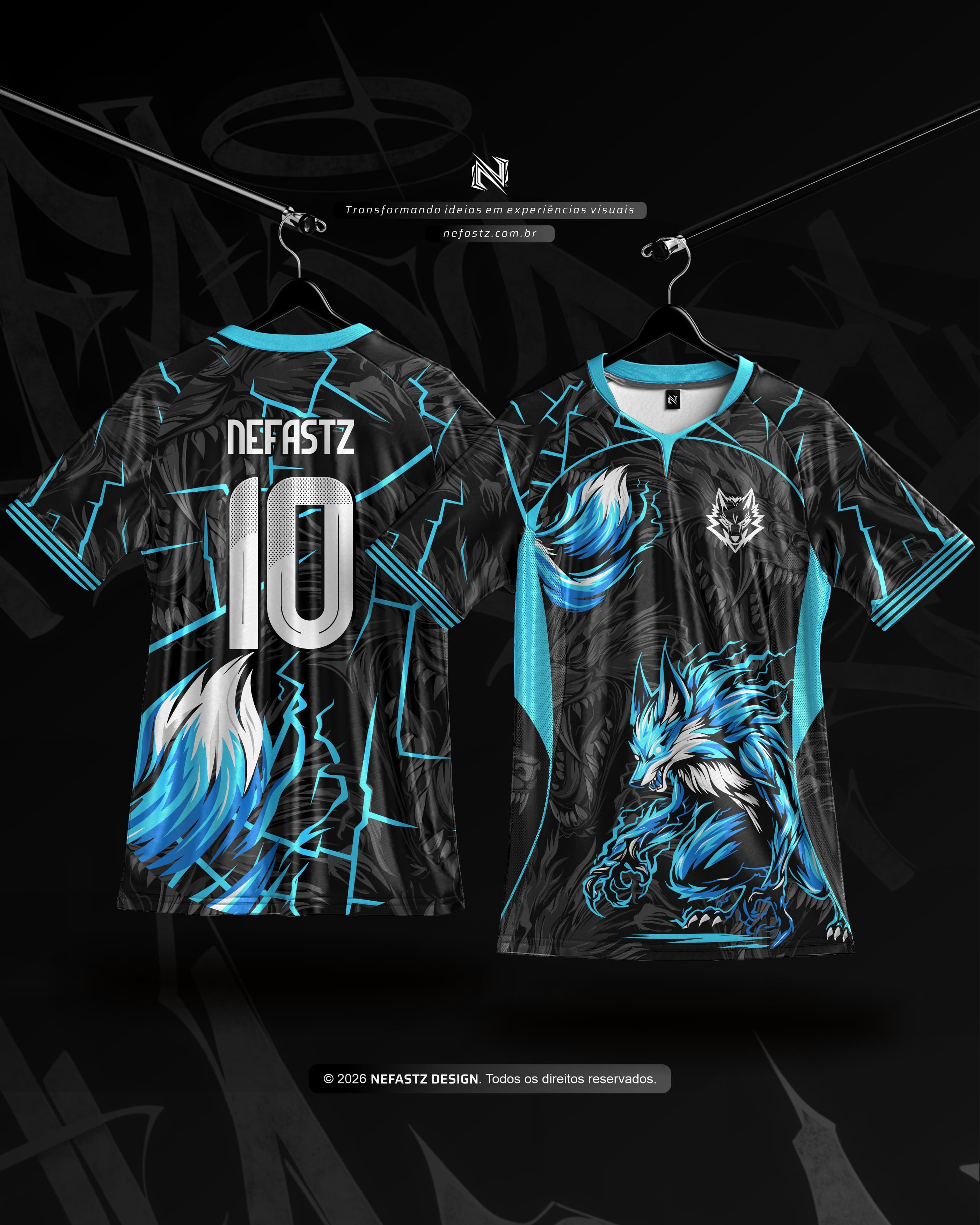 Wolf Blue Black